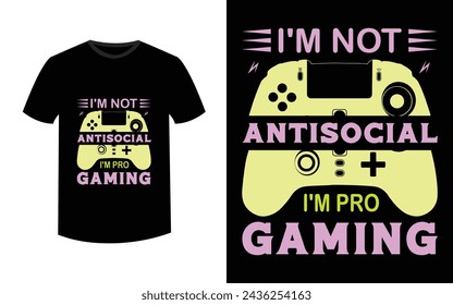 Gaming retro t-shirt design.Game t-shirt design T-shirt Design vector,