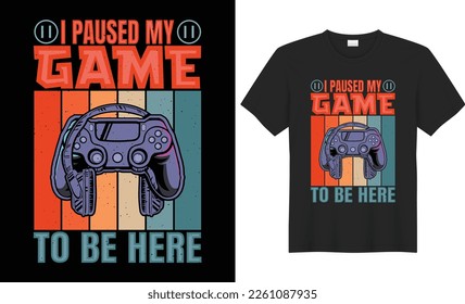 Gaming shirt, Gaming t shirt vector, Stylish t shirt and apparel trendy design. Made with glitchy hand drawn typography gamepad illustration concept for geek gift gamer boys prints poster esports tee.