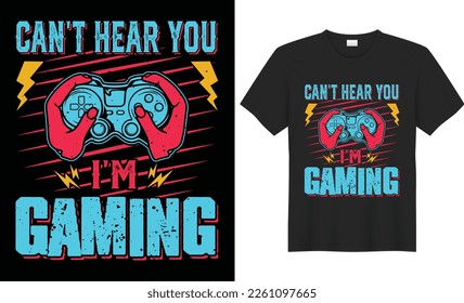 Gaming shirt, Gaming t shirt vector, Stylish t shirt and apparel trendy design. Made with glitchy hand drawn typography gamepad illustration concept for geek gift gamer boys prints poster esports tee.