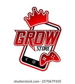 Gaming shop logo design vector