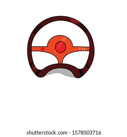  gaming simple  gaming steering wheel illustration clip art vector