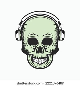 Gaming skull vector graphic illustration