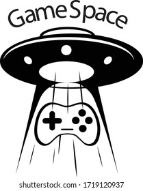 Gaming Space Silhouette Logo 