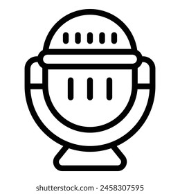 Gaming speaker icon outline vector. Videogame sound control. Online playing accessory