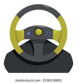 Volante de jogos com botões para jogar jogos de corrida de carros em um computador