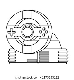 gaming steering wheel icon