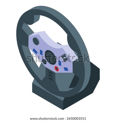 Gaming steering wheel providing immersive driving experience, enhancing simulation games with realistic controls and feedback