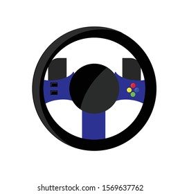 gaming steering wheel VECTOR