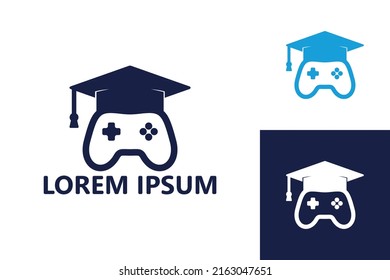 Gaming study logo template design vector