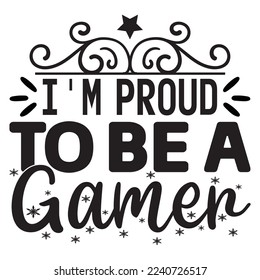 Gaming SVG Design Vector File.