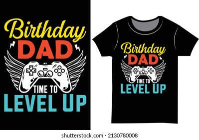 Gaming t shirt design. Birthday gift for boy gamer t shirt design.