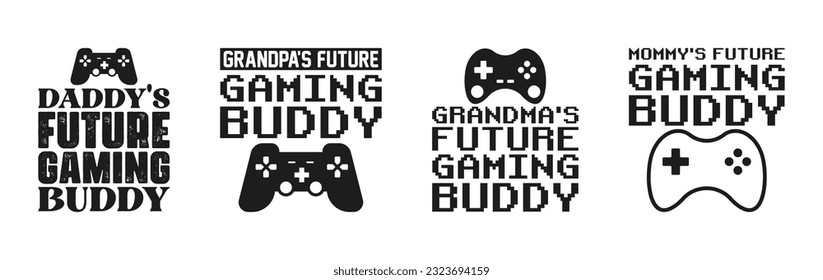 Gaming T shirt Design Bundle, Vector Gaming T shirt  design, Gamer shirt,  Gaming typography T shirt design Collection