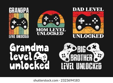 Gaming T shirt Design Bundle, Vector Gaming T shirt  design, Gamer shirt,  Gaming typography T shirt design Collection