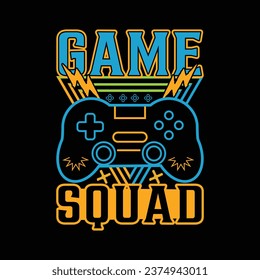 GAMING T SHIRT DESIGN, GAME SQUAD