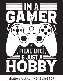 Gaming t shirt design for gamer lover