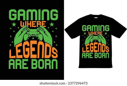 Gaming T shirt Design For Gaming Lover