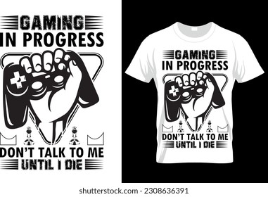 Gaming t shirt design, t shirts, vintage shirts, custom, typography