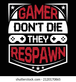 Gaming T shirt Design and gaming Vector Graphics