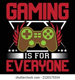 Gaming T shirt Design and gaming vector graphics