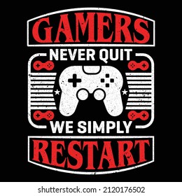 Gaming-T-Shirt-Design und Gaming-Vektorgrafiken