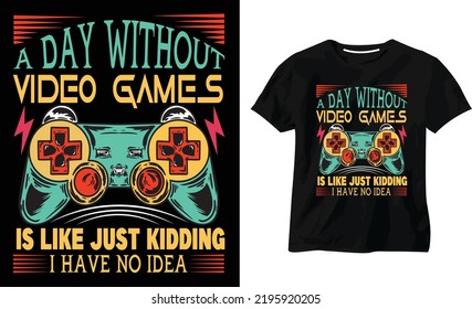 gaming t shirt Design Vector