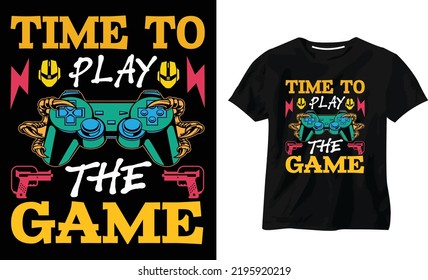 gaming t shirt Design Vector