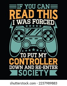 Gaming t shirt design, Vector, Retro,typography, vintage gaming gamer t shirt design.