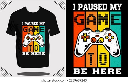 Gaming T shirt design or vector 