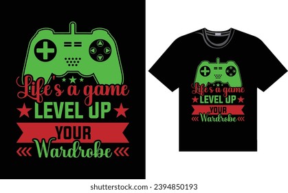 Gaming t shirt design vector files