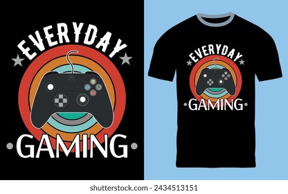 Gaming t shirt Design Vector
