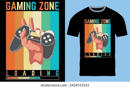 Gaming t shirt Design Vector