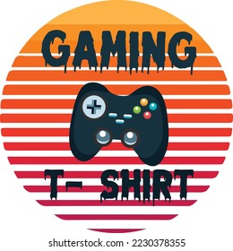 GAMING T- SHIRT RETRO DESIGN