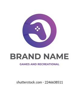 Gaming and technology logo design template