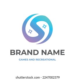 Gaming and technology logo design template