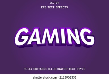 efecto de texto de juego con color púrpura.