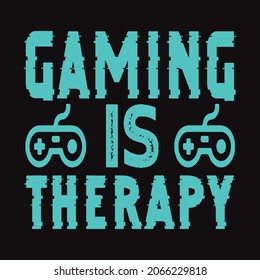 Gaming is therapy - vector