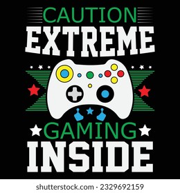 gaming tshart design vector art
