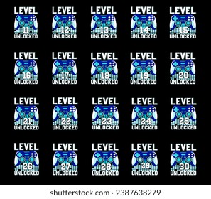 Gaming T-shirt Design Bundle vector
