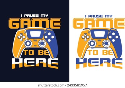 Gaming T-shirt design for game lover