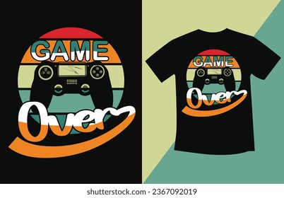 Gaming T-shirt design. Game mode on. Life is a game. Game over. Gaming is in my DNA. Gammer Best t-shirt Design. Game Best Vektor and Text T-shirt design.Indoor t-shirt design.