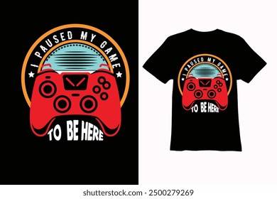 Gaming T-shirt design. Gamer t-shirt design.