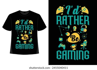 Gaming T-Shirt Design for Gamer Apparel 