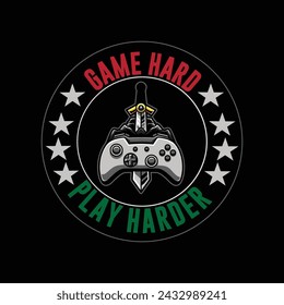 A Gaming T-shirt design Tempalte