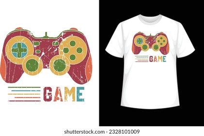 Gaming T-shirt Design Template, a message-based t-shirt design is highlighted