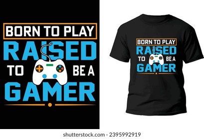Gaming T-Shirt Design vector file