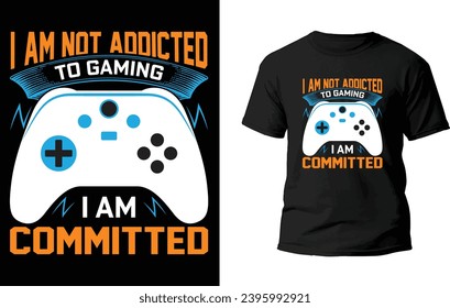 Gaming T-Shirt Design vector file