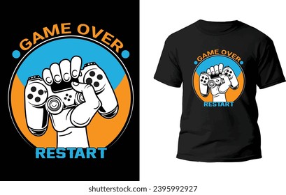 Gaming T-Shirt Design vector file