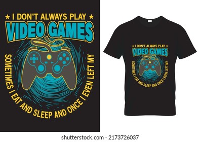 gaming t-shirt design and vector template 