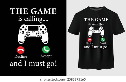 Gaming t-shirt design vector. Video gaming typography t-shirt design vector. Gamer t-shirt design