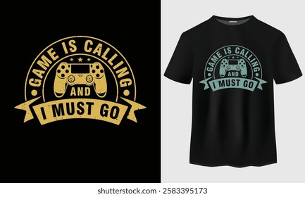 Gaming t-shirt design vector. Video gaming typography t-shirt design vector. Gamer t-shirt design